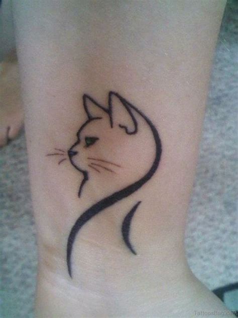 ankle tattoo cat